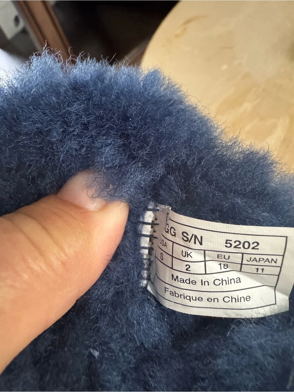 Gucci Kids Navy Suede Shearling Booties